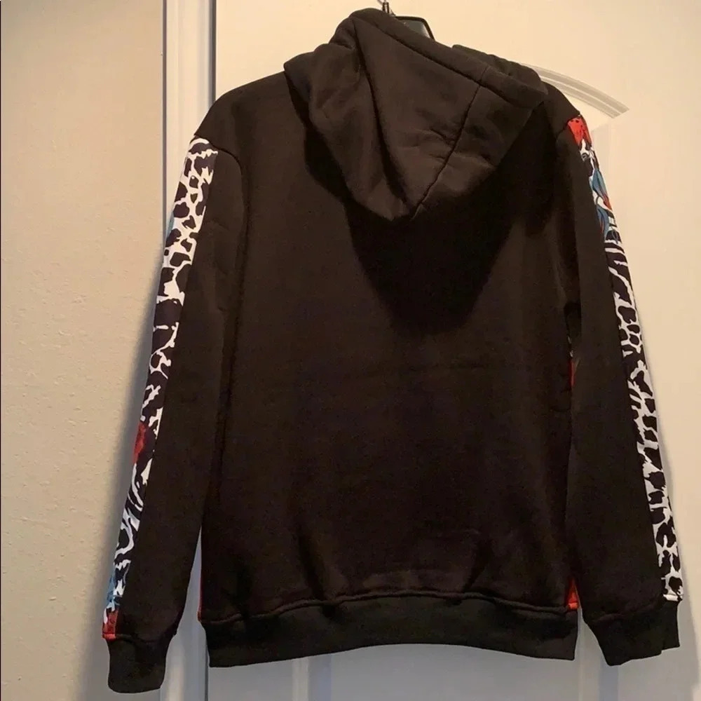 Reason Floral Chains Pullover Hoodie Sweatshirt NWT - Picture 5 of 11